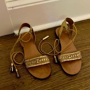 Jack Rogers Gold Gladiator Wrap Sandal